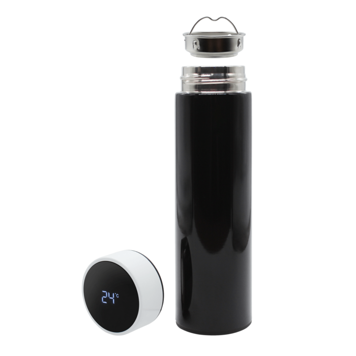 Термос Reactor duo black с датчиком температуры (черный с белым)
