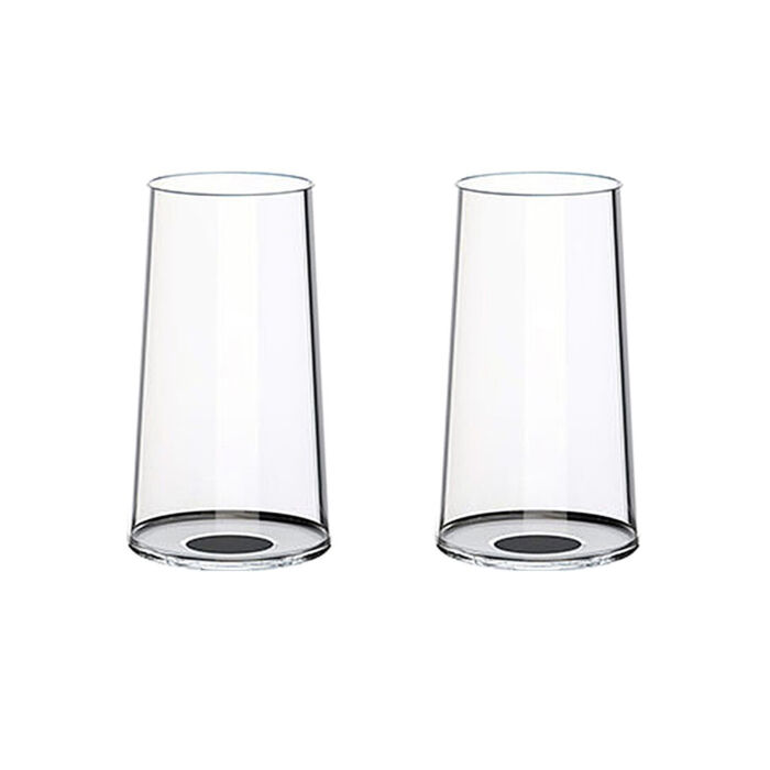 Хрустальный бокал для игристого вина на магните Trebonn SplitGlass, 2 шт, 320 мл, черный